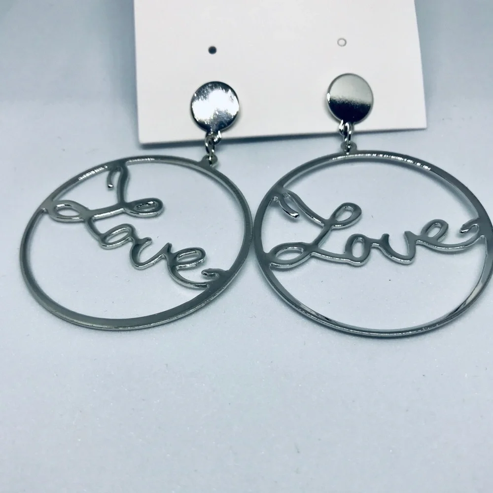 Love Statement Hoops Fashion Earrings 🎄 HP 🎄
